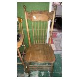 Pressed back chair