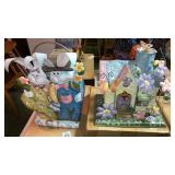 2-pc Easter metal Home interiors candleholders