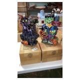 2-pcs Halloween metal candleholders home