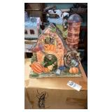 Fall metal barn candleholder home interiors