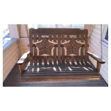 Pressure treated porch swing