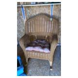 Poly wicker rocker