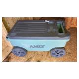 Ames rolling garden tote box