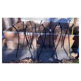 4 metal34" tall  plant stands