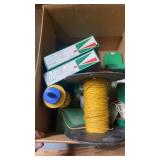 Box lot of string line and vernier targets for