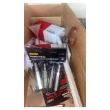 Box lot of tools and safety