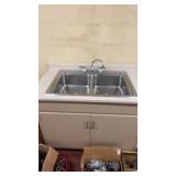 Large sink with cabinet