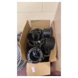 Box lot of cast iron toilet/closet  flanges
