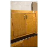 2 59 inches x 33 inches tall wooden cabinet with