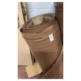 Roll of brown rubber mat