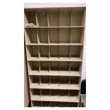 Tan metal cabinet 6ft tall x 3 ft wide
