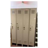 Tan lockers 4ft wide x 6 ft tall