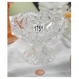 Wheel cut crystal bowl