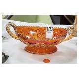 Carnival glass candy dish
