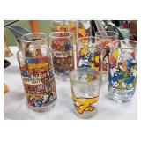7 cartoon themed glasses