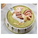 Rooster dish wall decoration