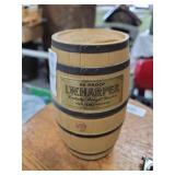 LW Harper whiskey barrel bottle empty