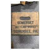 Somerset Bottling Works wooden crate 16 inches x