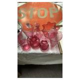 Pink glass collection