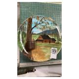 Sugar Camp plate with toothpick holder