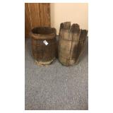 2 Wooden Kegs