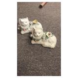 2 Pretty Kitty Figurines