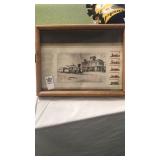 Steam Engine photo and stamps