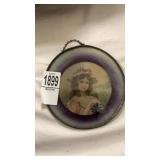 Victorian girl sun catcher 4 1/2 inches