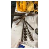 4 vintage auger drills