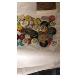 Johnstown Collection of bar tokens, post cards