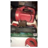 Flashlight and vintage parts