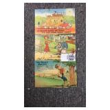 3 vintage postcards