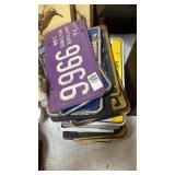 Lot of license plates