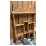 Oak knickknacks shelf 36 inches x 24 inches