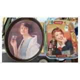 2 vintage Coca-Cola trays