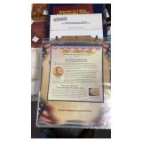 Binder of President coins and stamps