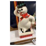 Vintage frosty the snowman music 13 inches tall