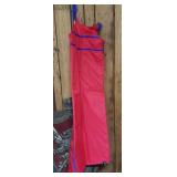 NOS vintage red ski bibs