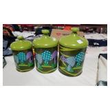 60s mushroom canister set