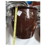 Signed 2 gallon brown crock