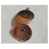 Vintage locket with flapper picture