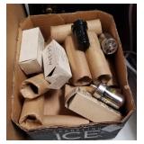 Box lot of radio tubes