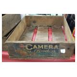 Camera Brothers cherry wooden box