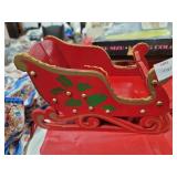 Vintage small wooden sleigh