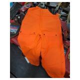 New orange bibs size Large