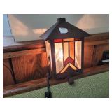 Leaded glass lamp
