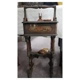 Vintage smoking stand with copper