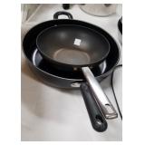 2 deep Teflon coated skillets