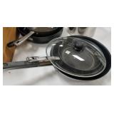 3 commercial grade frying pans 1. 12 - 14"