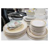 Selection of plate ware- some Franciscan Earthen